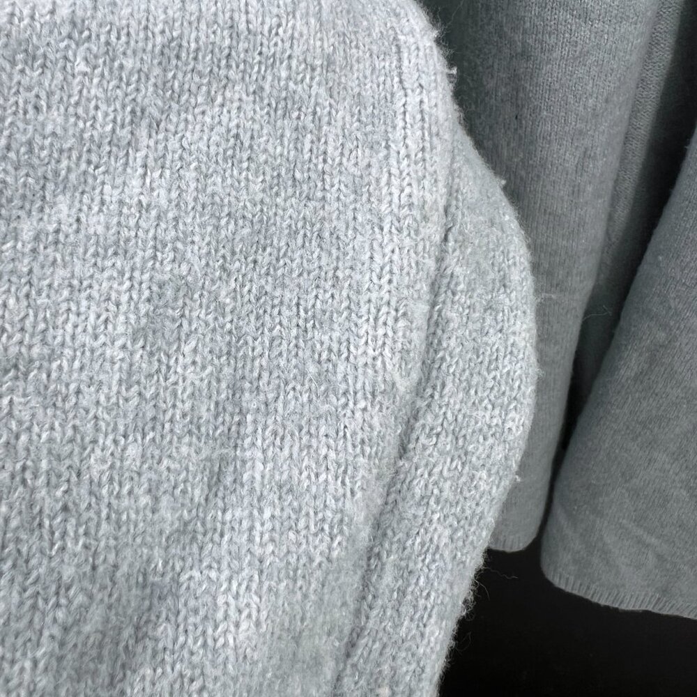 Beryll oversized open front cocoon cardigan sweater light ice blue cashmere OS - Picture 3 of 12